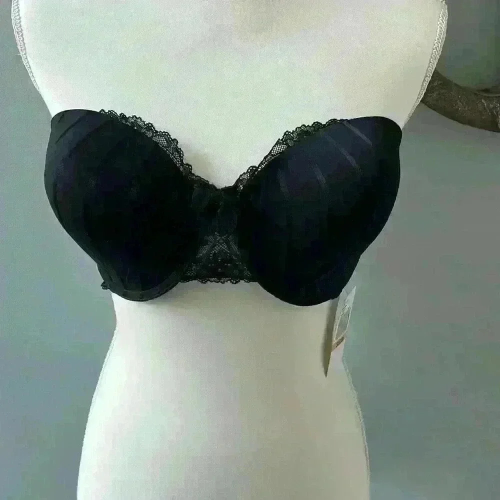 Celina NWT  black convertible strapless bra size 36DD